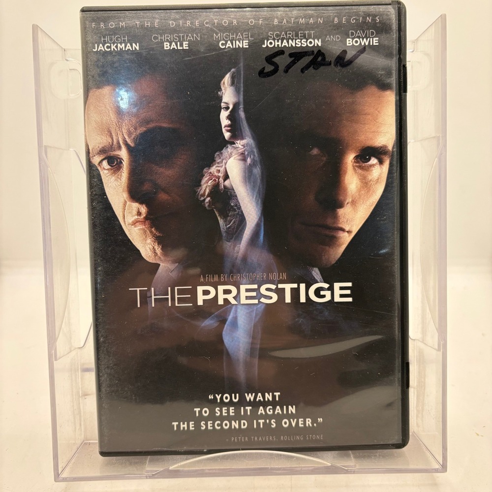 The Prestige DVD 2007 Christopher Nolan Hugh Jackman Christian Bale David Bowie